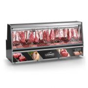 Balcão de Açougue Refrigerado Vitrine Expositor para Carnes 3 metros Gelopar 0°C a +7°C GATS 300 220v