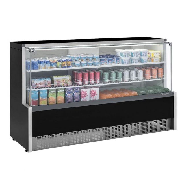 Balcão Freezer Vitrine Expositora Refrigerada Fria Bebidas/Frios 0 a +7°C  Padaria 1,75m GPSA175 Gelopar