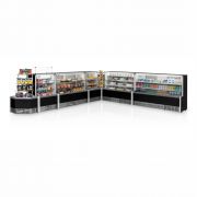 Balcão Vitrine Expositora Refrigerada Fria para Bolos, Tortas, Doces 1,75m Gelopar GPEA175 110V 220V