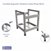 Cavalete Expositor para Chapas e Char Broiler Venâncio Linha Prime 60cm PCE060