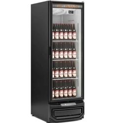 Cervejeira Geladeira Freezer para Cerveja 400L 6 Caixas/Engradado Porta de Vidro GRBA400 Preta 