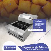 Conservador de Frituras Para Batata Frita Elétrico com Circulador de Calor 220V Venâncio