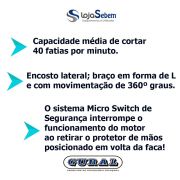 Cortador Fatiador De Frios Queijo Presunto Automático Industrial Padaria Gural AXT 30i