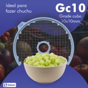 Disco Grade Cubo para Frutas Verduras Legumes e Queijos GC10 Processador PA7 PRO Skymsen 