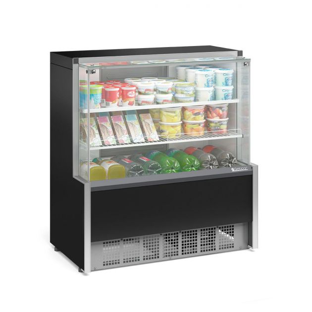 Expositor Balcão Vitrine Refrigerado Frio Bebidas, Lacticinios Pequeno 1 metro Gelopar GPSA110 