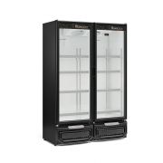 Expositor Freezer Vertical Porta Vidro Vitrine Congelados -20°C 2 Portas Conveniência CGVC950 Gelopar