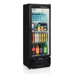 Expositor Geladeira de Bebidas Vertical Refrigerado Porta de Vidro 400 Litros Gelopar GPTU40 Preto