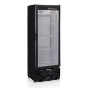 Expositor Geladeira de Bebidas Vertical Refrigerado Porta de Vidro 400 Litros Gelopar GPTU40 Preto