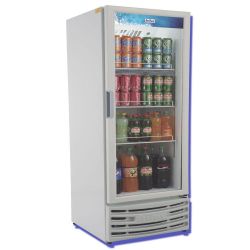 Expositor Vertical Geladeira Expositora Visacooler para Bebidas 410 Litros Frilux Branco