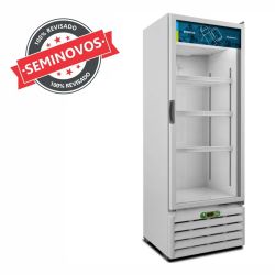 Expositor Vertical Porta de Vidro 406 Litros Metalfrio VB40RL Branco 110v Usado