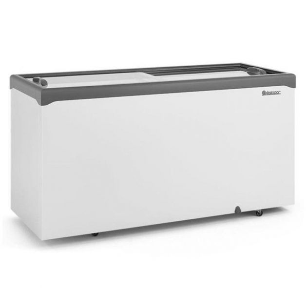 Freezer Frizer Horizontal Congelado 2 Portas/Tampa Vidro Grande 500 Litros Gelopar GHD-500 110v 220v