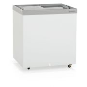 Freezer Frizer Pequeno Horizontal Tampa em Vidro 220 Litros Gelopar Branco -20°C a 0°C GHD-200