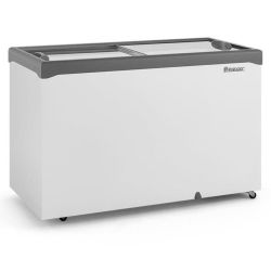 Freezer Para Sorvete Congelados 400 Com Vidro 410 Litros Profissional Frize Branco Gelopar GHD400