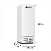 Freezer Vertical Tripla Ação Evz21 Branco 560 Litros Porta Cega Imbera