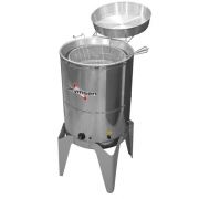 Fritadeira Fritador Elétrica Industrial Redondo Agua e Oleo 5000w 24 Litro Total Inox Skymsen FC