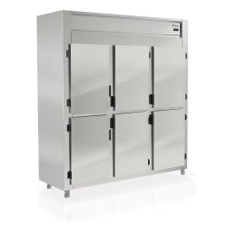 Geladeira Refrigerador Restaurante Cozinha Industrial Total Inox 6 Portas Gelopar GREP 6P