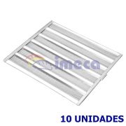 Kit 10 Assadeiras Esteiras Bandejas de Alumínio Imeca 5  Tiras Talas para Pão Padaria 58x70 Imeca