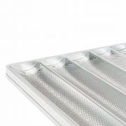 Kit 2 Assadeiras Bandeja Forno Turbo Pão Padaria Ondulada 6 Ondas Resistênte Aluminio Imeca 58x70