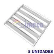 Kit Conjunto 5 Assadeiras Bandejas Esteira Forno Turbo 5  Tiras para Pão Padaria 58x70 Imeca