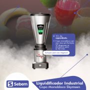 Liquidificador Batedor Creme Polpa Sopa Maionese Industrial Baixa Rotação 10L Skymsen LC10 