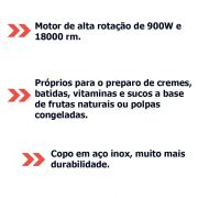 Liquidificador Profissional Alta Rotação Restaurante 18 Mil RPS Copo Plástico 1,5L Skymsen LT 1.5