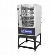 Máquina de Assar Assador Forno Rotativo para Frango, Carne 70 kg 4 Grelhas Giratório Sebem