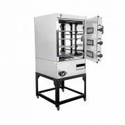 Máquina de Assar Assador Forno Rotativo para Frango, Carne 70 kg 4 Grelhas Giratório Sebem