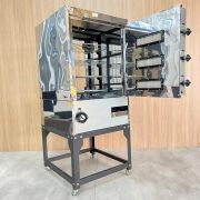 Máquina de Assar Assador Frangueira Forno Rotativo para Frango Carne 70 kg Usada 