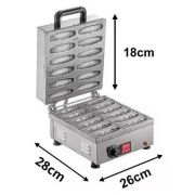Máquina de Crepe Crepeira Elétrica  Dupla para 12 unidades Malta