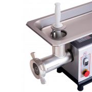 Maquina de Moer Moedor Picador de Carne Industrial Elétrico CAF Boca 22 Inox Bivolt