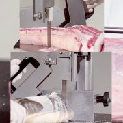 Maquina de Serra de Fita Carne Industrial Elétrica Açougue Frigorifico Trifásica 2,82M 380V CAF Inox