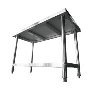 Mesa Aço Total Inteira Inox Industrial Bancada De Apoio 1,2 Metro - Sebem