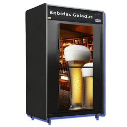 Mini Câmara Cervejeira Geladeira Cervejeiro 480 Garrafas Frilux 2 Portas RF 053