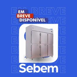 Mini Camara Fria Geladeira Industrial Refrigerador 6 Portas Inox 2 a 8°C Seminova 220v LUXO