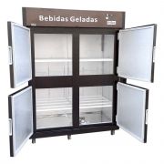 Mini Câmara Fria para Cerveja Geladeira Cervejeiro Grande 936 Garrafas Frilux 4 Portas RF 057