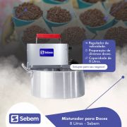 Panela Elétrica 8 Litros Inox Máquina De Mexer Doces Misturador Misturela - Sebem