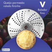 Processador de Alimentos Industrial para Vinagrete Batata Chocolate Queijos com 11 Discos