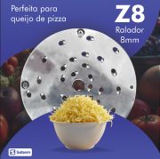 Processador de Alimentos Industrial para Vinagrete Batata Chocolate Queijos com 11 Discos