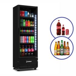 Refrigerador Expositor Bebidas Vertical 410L Porta de Vidro Bivolt